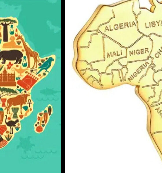 A picture of African map