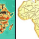 A picture of African map
